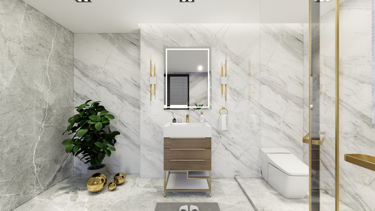 Bethany Freestanding Bathroom Vanity with Reinforced Acrylic Sink Top 24" - 84"