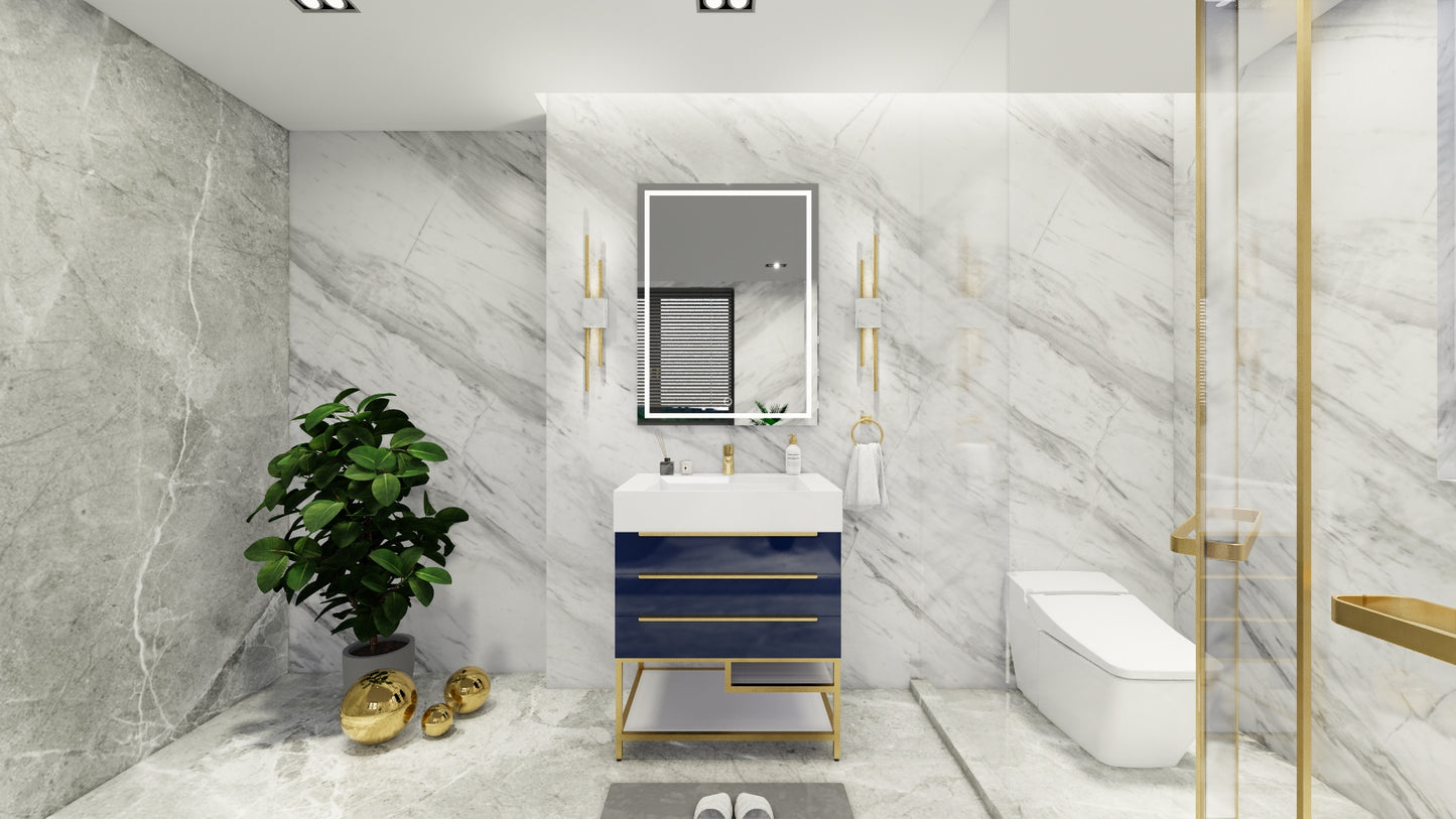 Bethany Freestanding Bathroom Vanity with Reinforced Acrylic Sink Top 24" - 84"