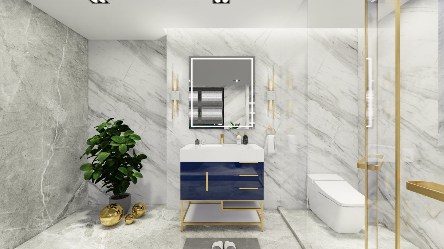 Bethany Freestanding Bathroom Vanity with Reinforced Acrylic Sink Top 24" - 84"