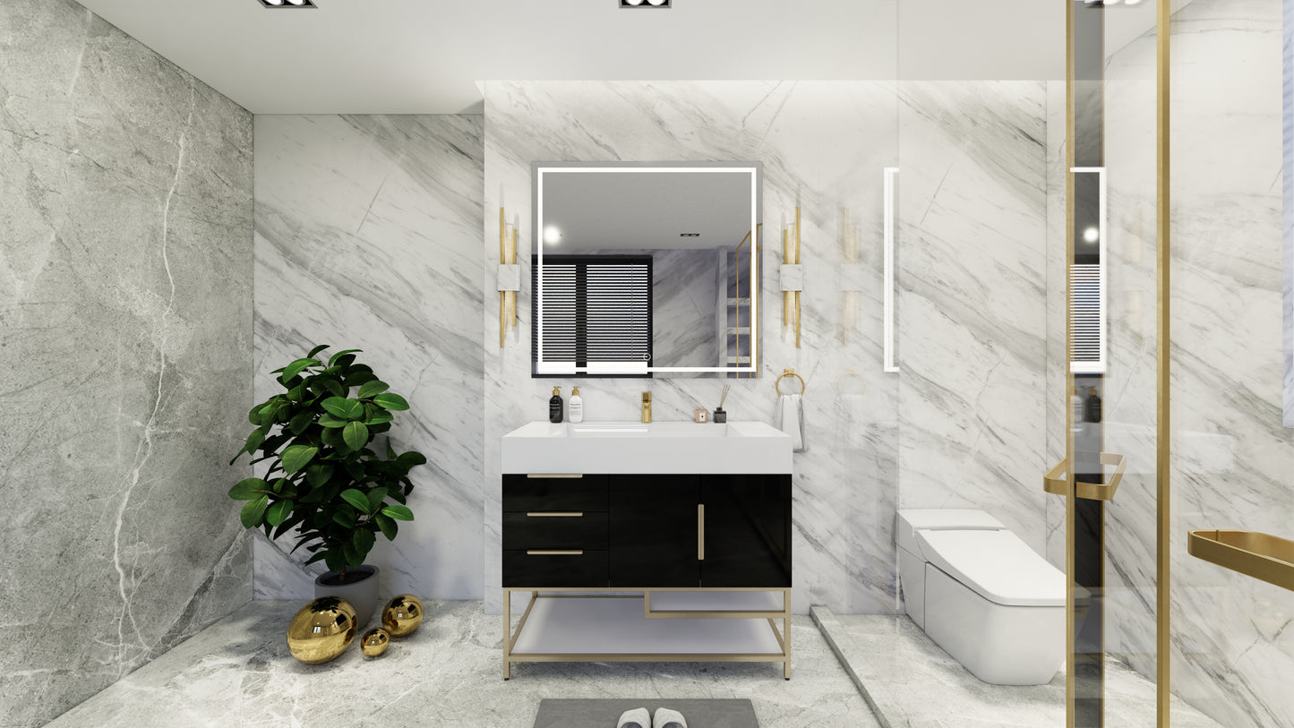 Bethany Freestanding Bathroom Vanity with Reinforced Acrylic Sink Top 24" - 84"
