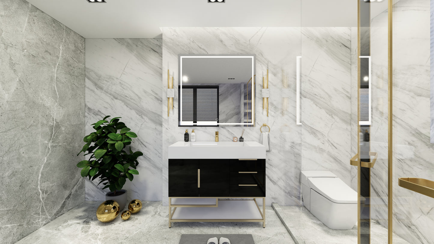 Bethany Freestanding Bathroom Vanity with Reinforced Acrylic Sink Top 24" - 84"