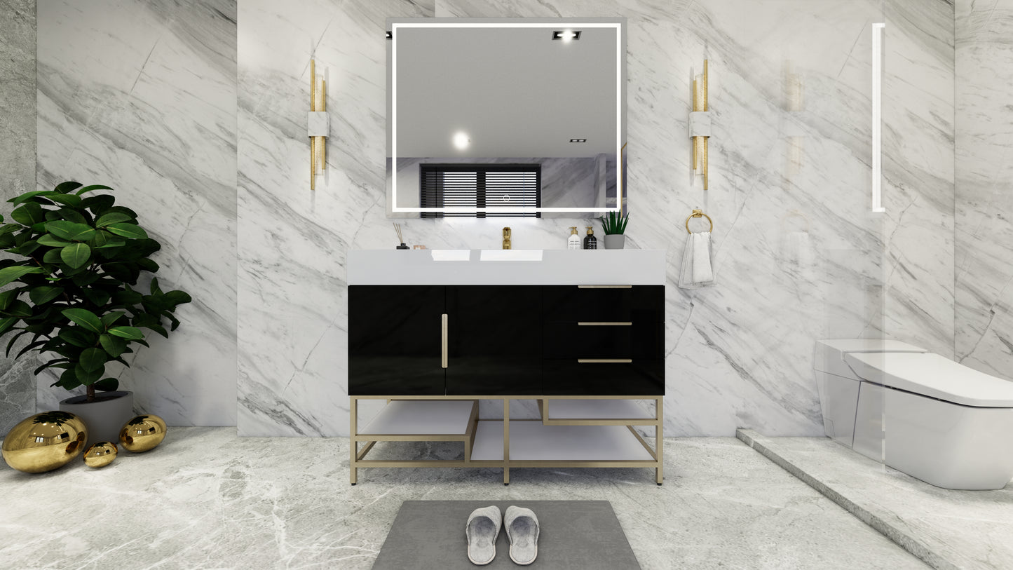 Bethany Freestanding Bathroom Vanity with Reinforced Acrylic Sink Top 24" - 84"
