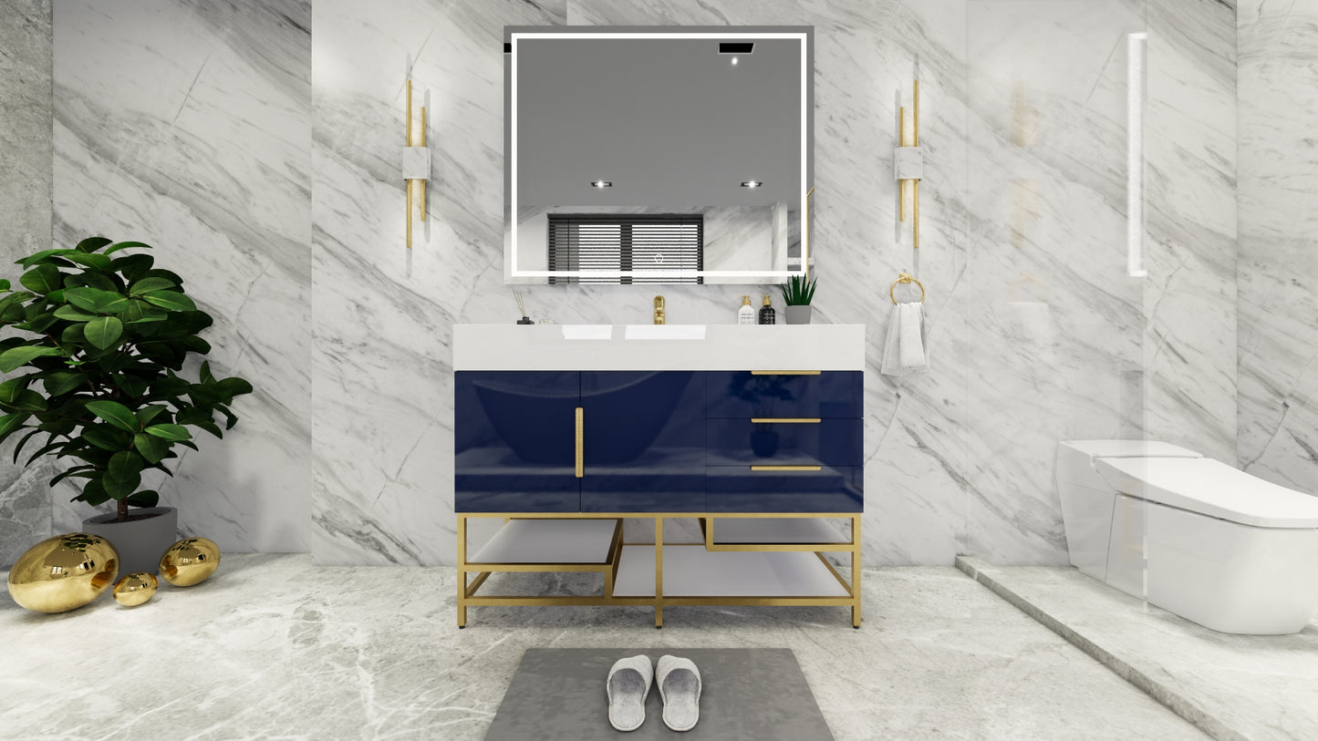 Bethany Freestanding Bathroom Vanity with Reinforced Acrylic Sink Top 24" - 84"