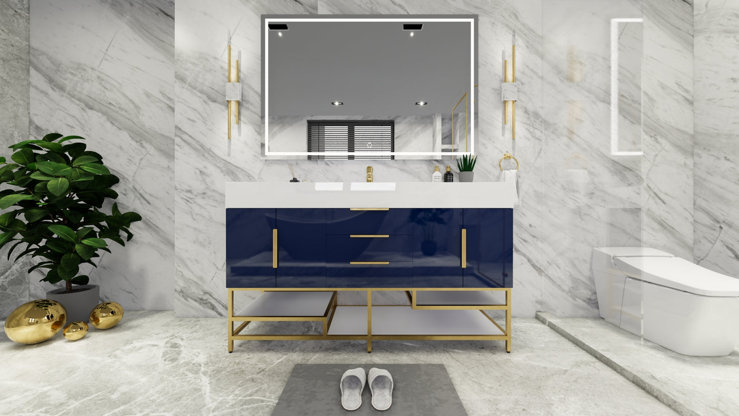Bethany Freestanding Bathroom Vanity with Reinforced Acrylic Sink Top 24" - 84"