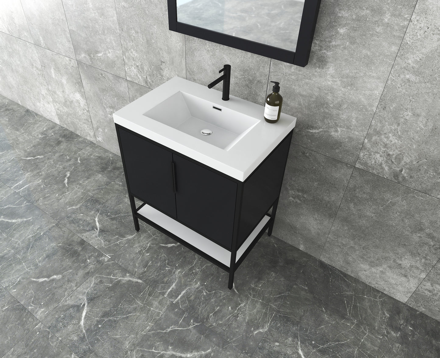 Andrew 30" Freestanding Vanity with Reinforced Acrylic Sink