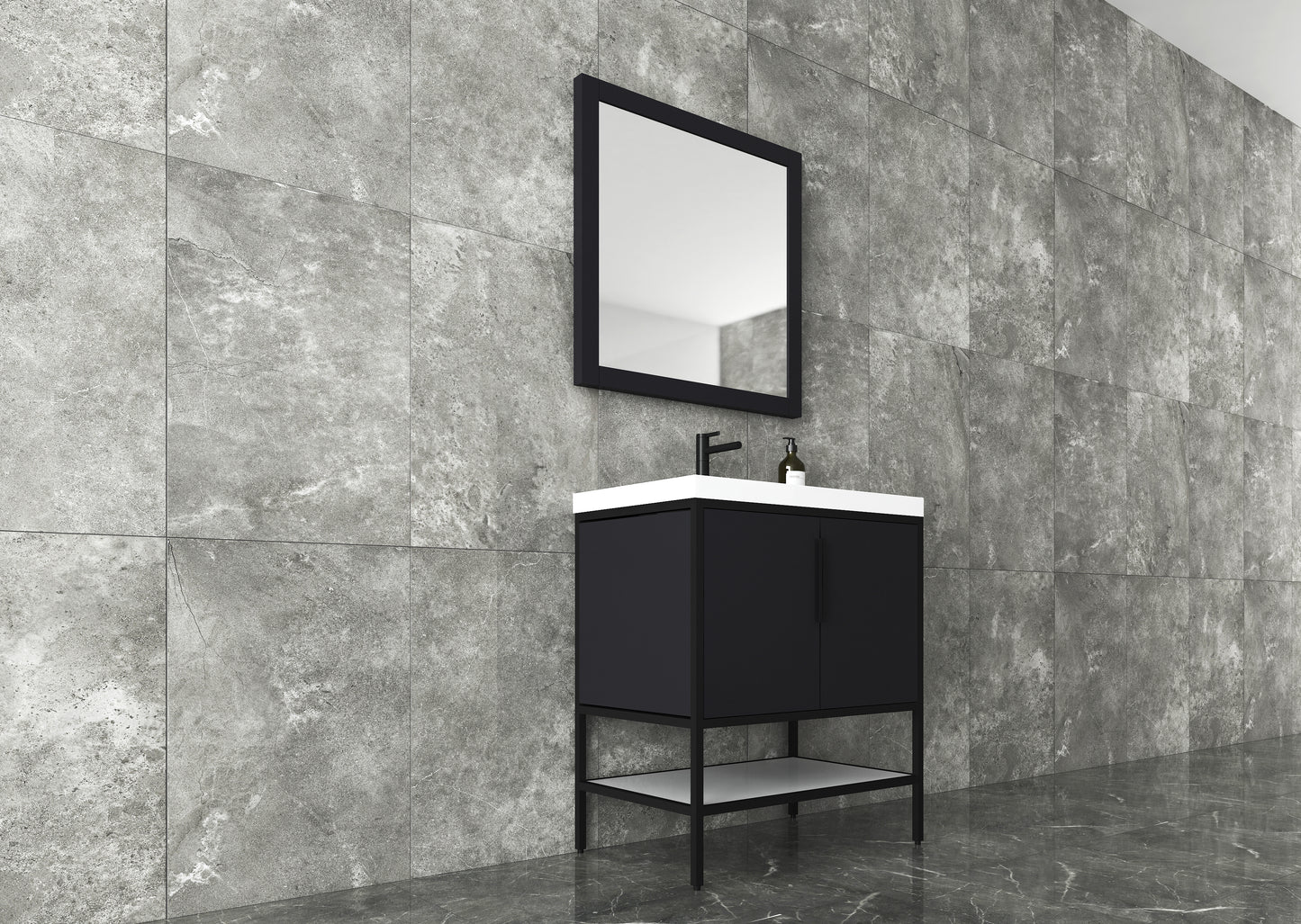 Andrew 30" Freestanding Vanity with Reinforced Acrylic Sink