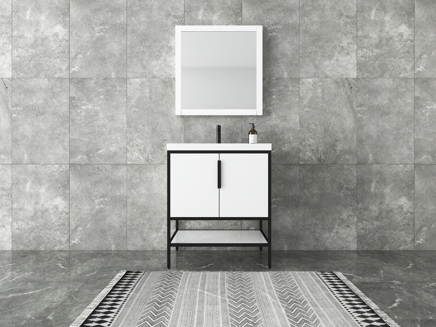 Andrew 30" Freestanding Vanity with Reinforced Acrylic Sink