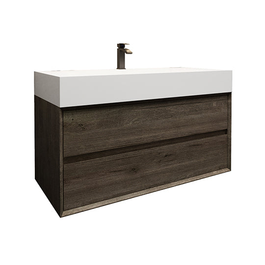 Better Vanity MAX 24"-48" Floating Wall-Mounted Bathroom Vanity with FLX16 Reinforced Acrylic Sink, Soft Close Drawers, Fully Assembled