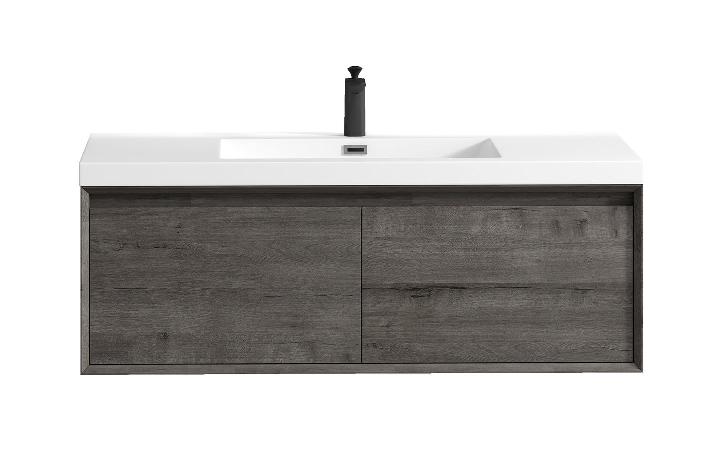 Better Vanity MIA 24"-48" Wall-Mounted Bathroom Vanity with Reinforced Acrylic Sink, Soft Close Drawers, Fully Assembled