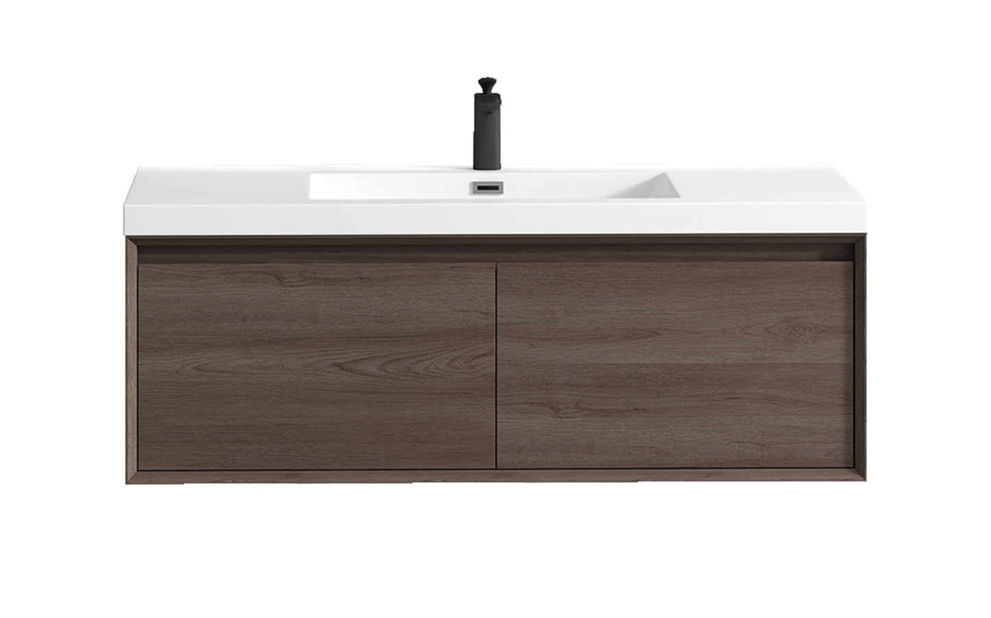 Better Vanity MIA 24"-48" Wall-Mounted Bathroom Vanity with Reinforced Acrylic Sink, Soft Close Drawers, Fully Assembled