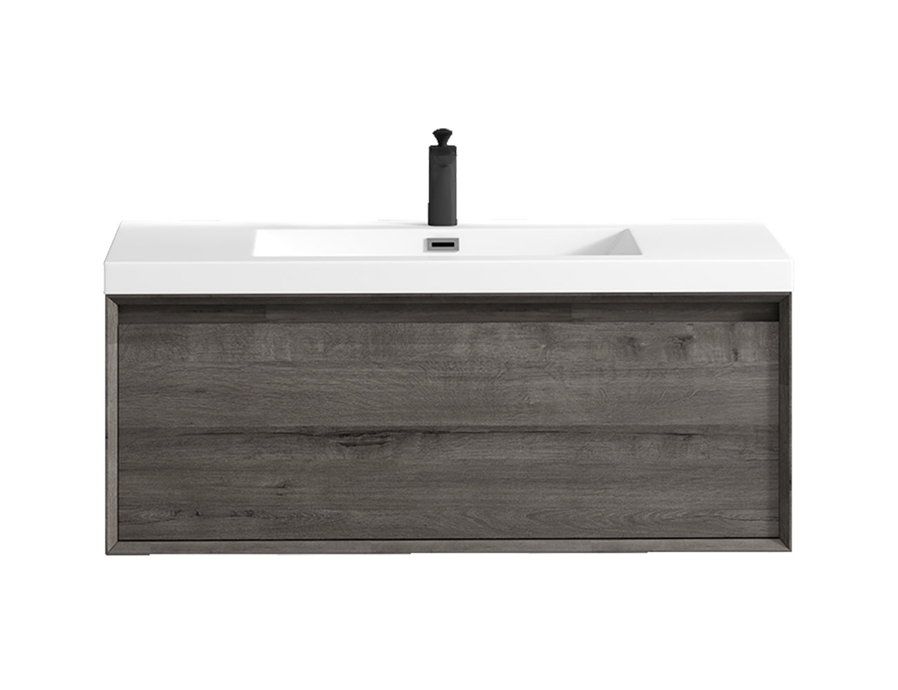 Better Vanity MIA 24"-48" Wall-Mounted Bathroom Vanity with Reinforced Acrylic Sink, Soft Close Drawers, Fully Assembled