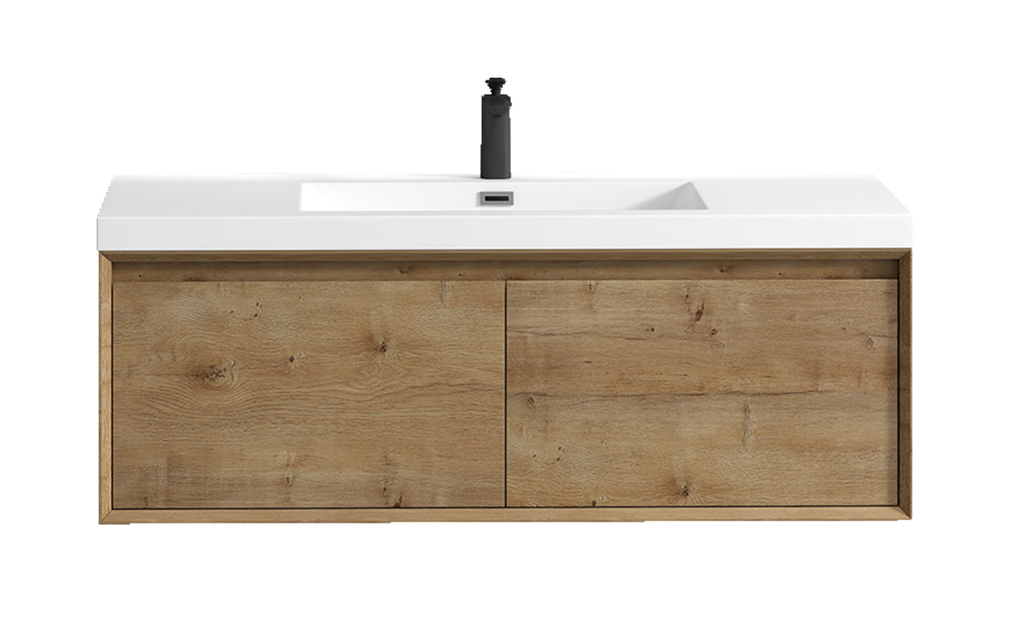 Better Vanity MIA 24"-48" Wall-Mounted Bathroom Vanity with Reinforced Acrylic Sink, Soft Close Drawers, Fully Assembled