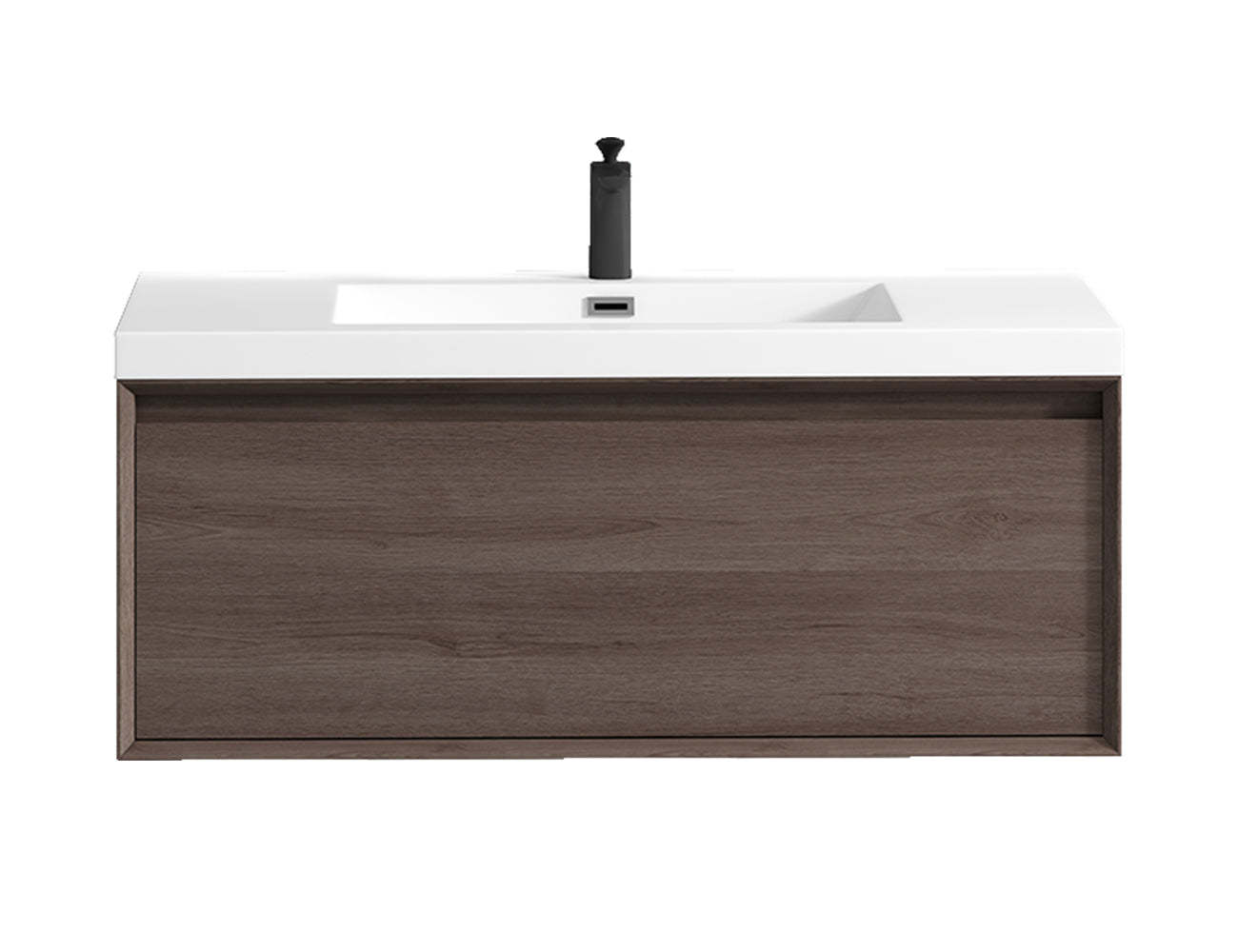 Better Vanity MIA 24"-48" Wall-Mounted Bathroom Vanity with Reinforced Acrylic Sink, Soft Close Drawers, Fully Assembled