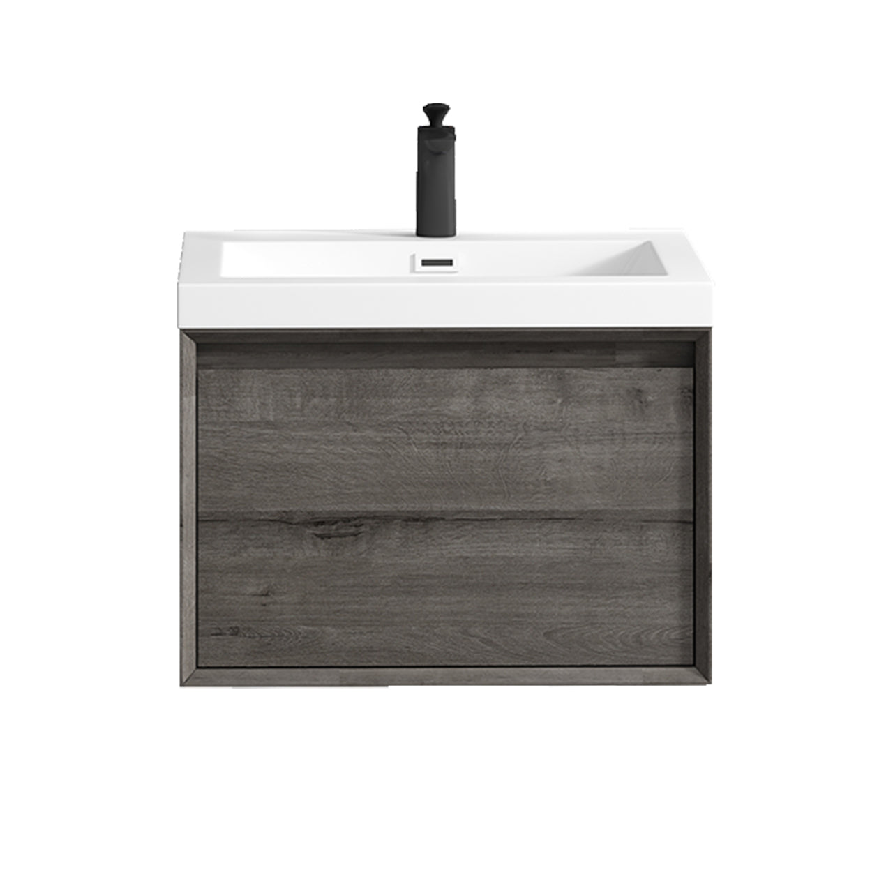 Better Vanity MIA 24"-48" Wall-Mounted Bathroom Vanity with Reinforced Acrylic Sink, Soft Close Drawers, Fully Assembled
