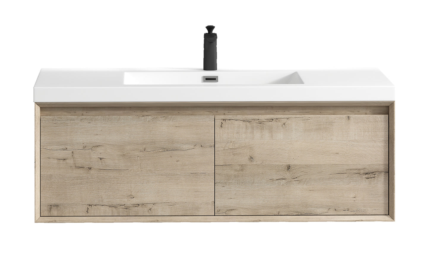 Better Vanity MIA 24"-48" Wall-Mounted Bathroom Vanity with Reinforced Acrylic Sink, Soft Close Drawers, Fully Assembled