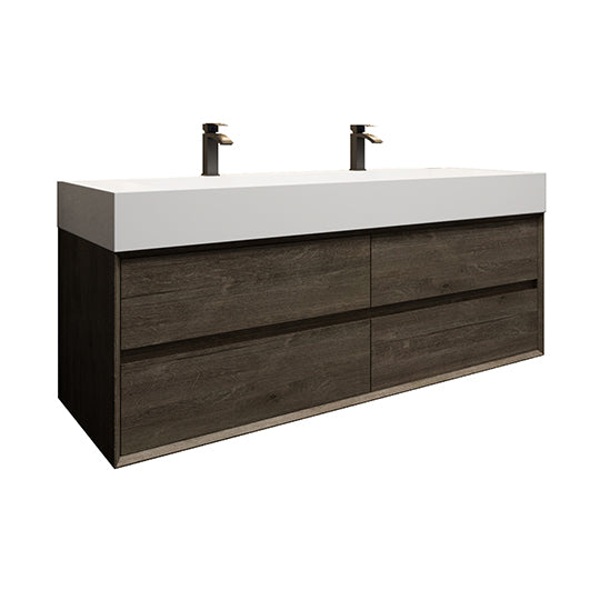 Better Vanity MAX 24"-48" Floating Wall-Mounted Bathroom Vanity with FLX16 Reinforced Acrylic Sink, Soft Close Drawers, Fully Assembled