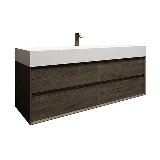 Better Vanity MAX 24"-48" Floating Wall-Mounted Bathroom Vanity with FLX16 Reinforced Acrylic Sink, Soft Close Drawers, Fully Assembled