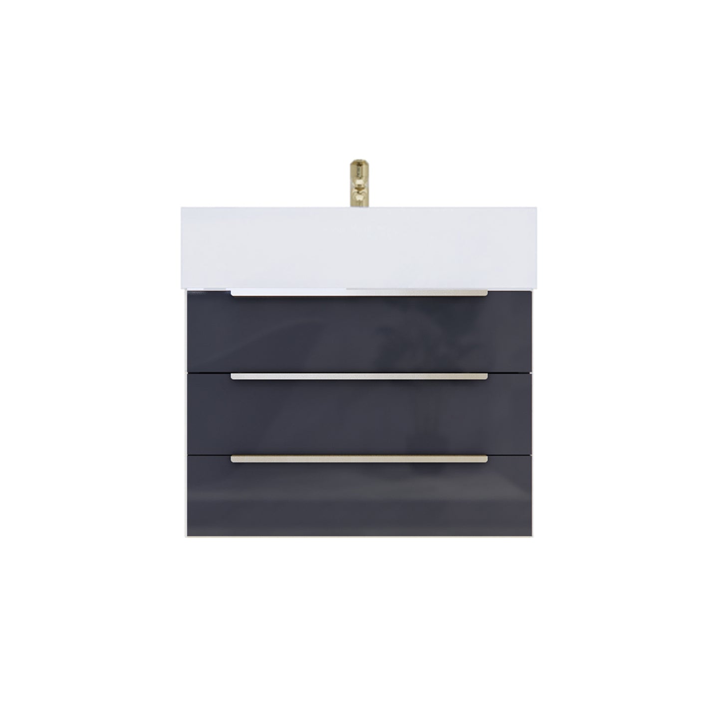 Better Vanity Bethany 24"-48" Floating Bathroom Vanity Reinforced Acrylic Sink Soft Close Doors & Drawers, Fully Assembled