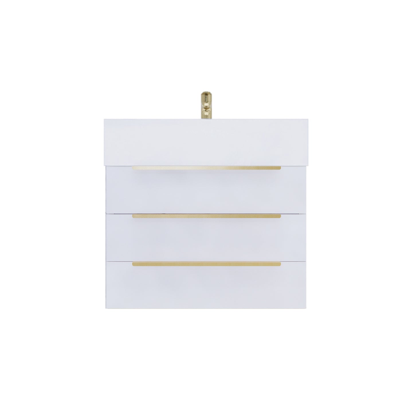 Better Vanity Bethany 24"-48" Floating Bathroom Vanity Reinforced Acrylic Sink Soft Close Doors & Drawers, Fully Assembled