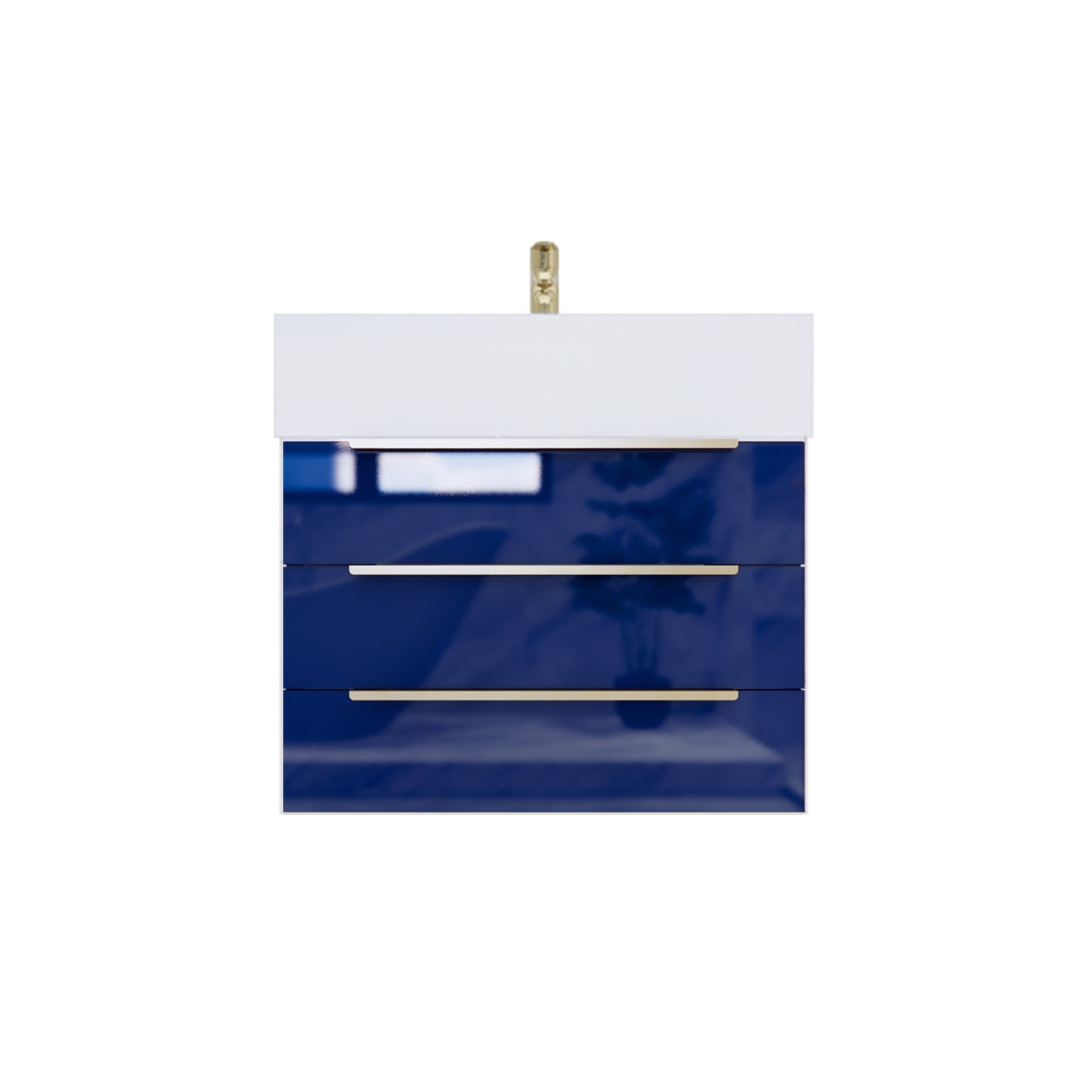 Better Vanity Bethany 24"-48" Floating Bathroom Vanity Reinforced Acrylic Sink Soft Close Doors & Drawers, Fully Assembled