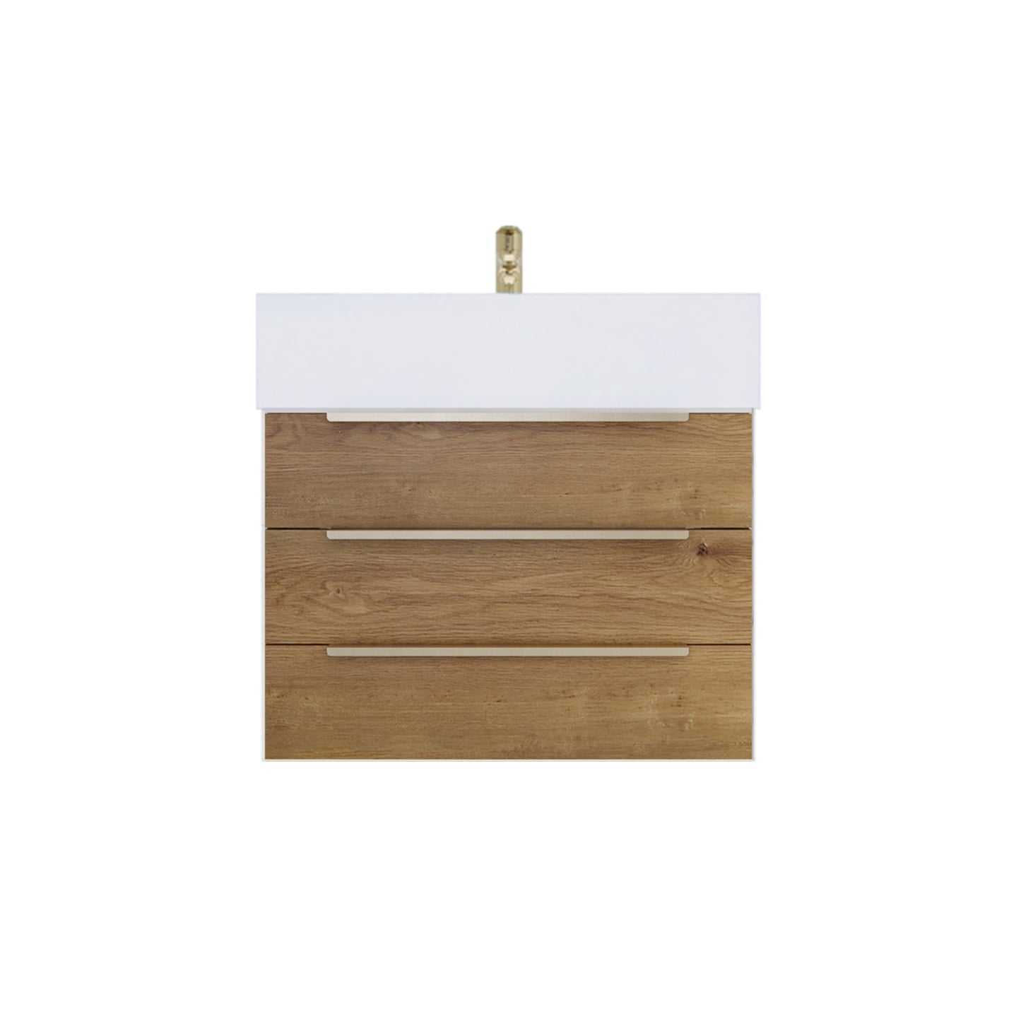 Better Vanity Bethany 24"-48" Floating Bathroom Vanity Reinforced Acrylic Sink Soft Close Doors & Drawers, Fully Assembled