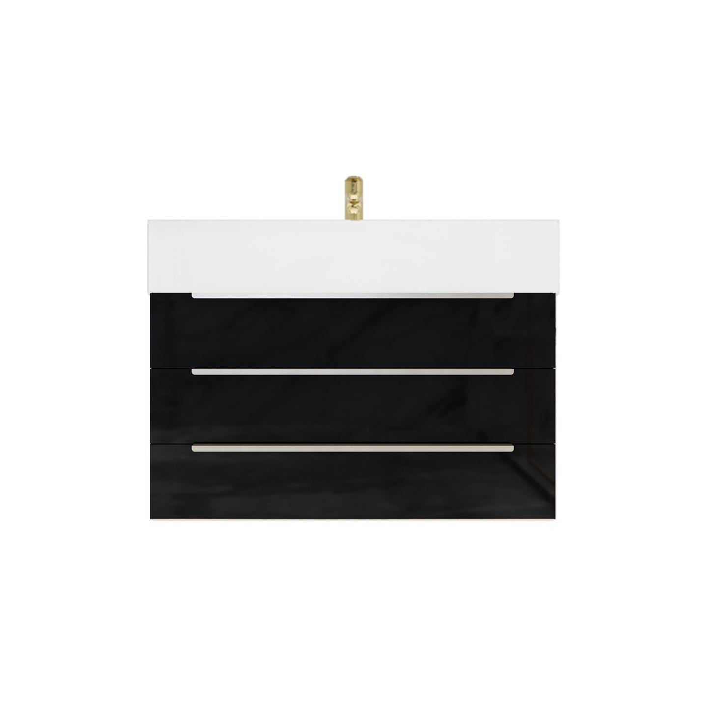 Better Vanity Bethany 24"-48" Floating Bathroom Vanity Reinforced Acrylic Sink Soft Close Doors & Drawers, Fully Assembled