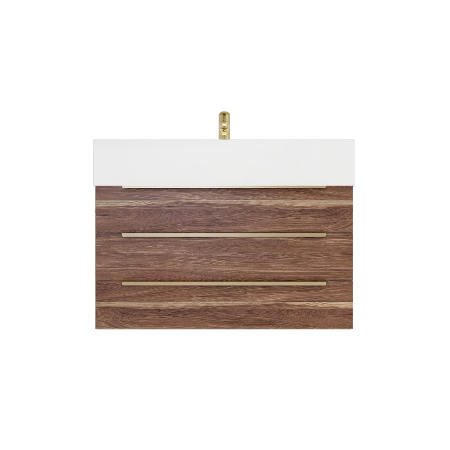 Better Vanity Bethany 24"-48" Floating Bathroom Vanity Reinforced Acrylic Sink Soft Close Doors & Drawers, Fully Assembled