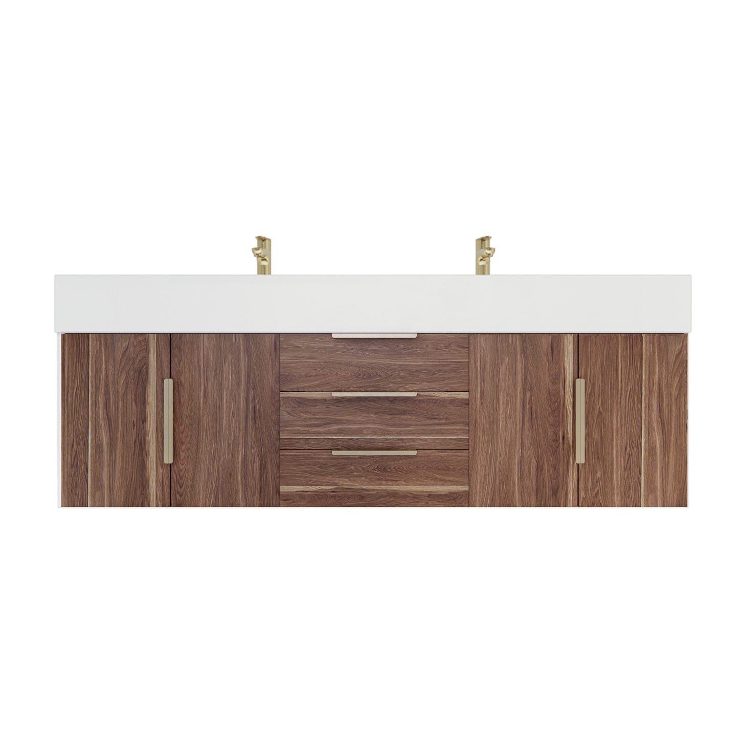 Better Vanity Bethany 24"-48" Floating Bathroom Vanity Reinforced Acrylic Sink Soft Close Doors & Drawers, Fully Assembled