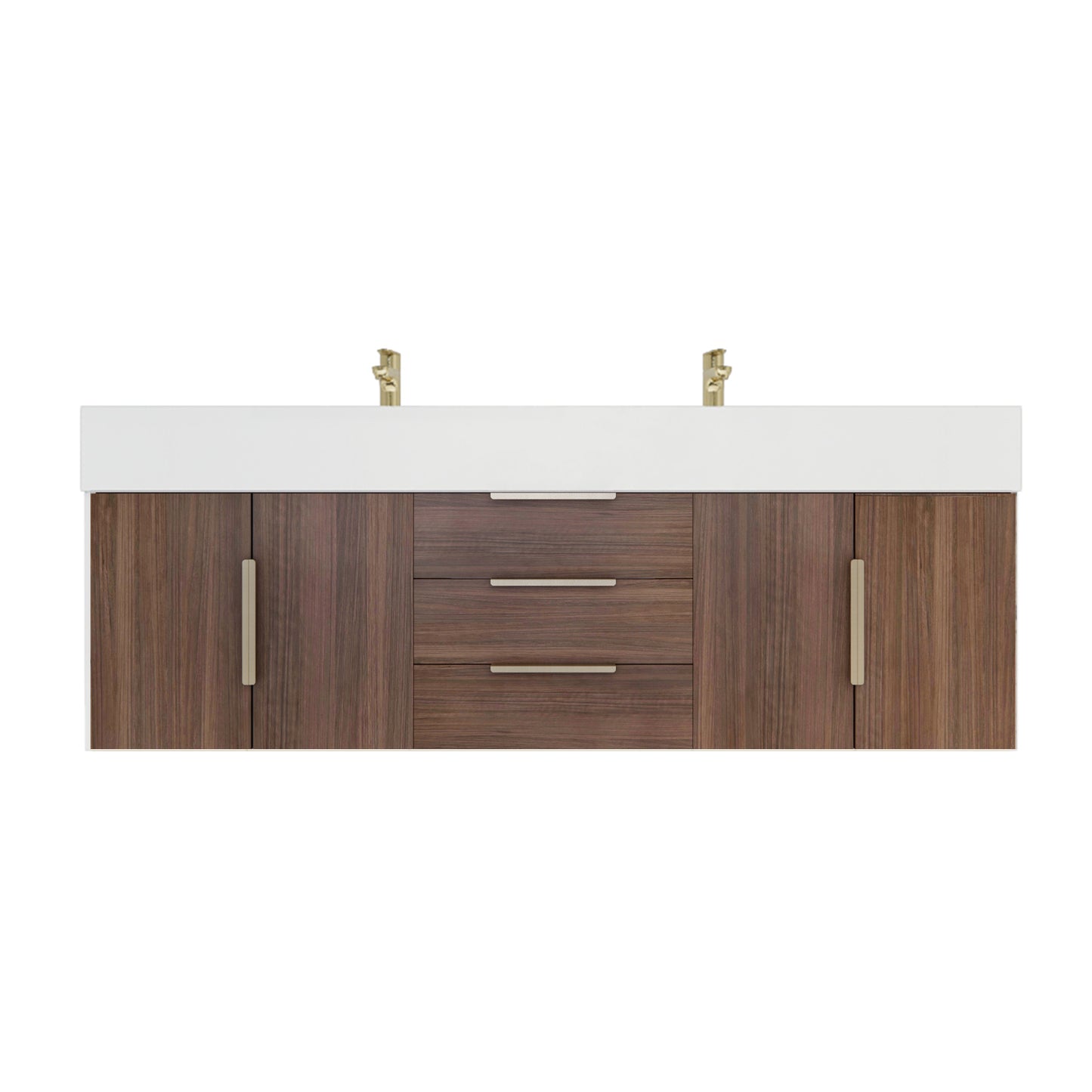 Better Vanity Bethany 24"-48" Floating Bathroom Vanity Reinforced Acrylic Sink Soft Close Doors & Drawers, Fully Assembled