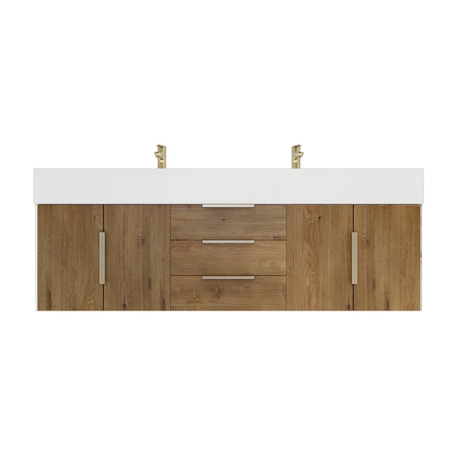Better Vanity Bethany 24"-48" Floating Bathroom Vanity Reinforced Acrylic Sink Soft Close Doors & Drawers, Fully Assembled