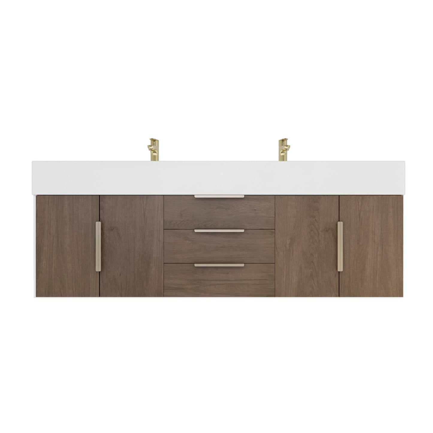 Better Vanity Bethany 24"-48" Floating Bathroom Vanity Reinforced Acrylic Sink Soft Close Doors & Drawers, Fully Assembled