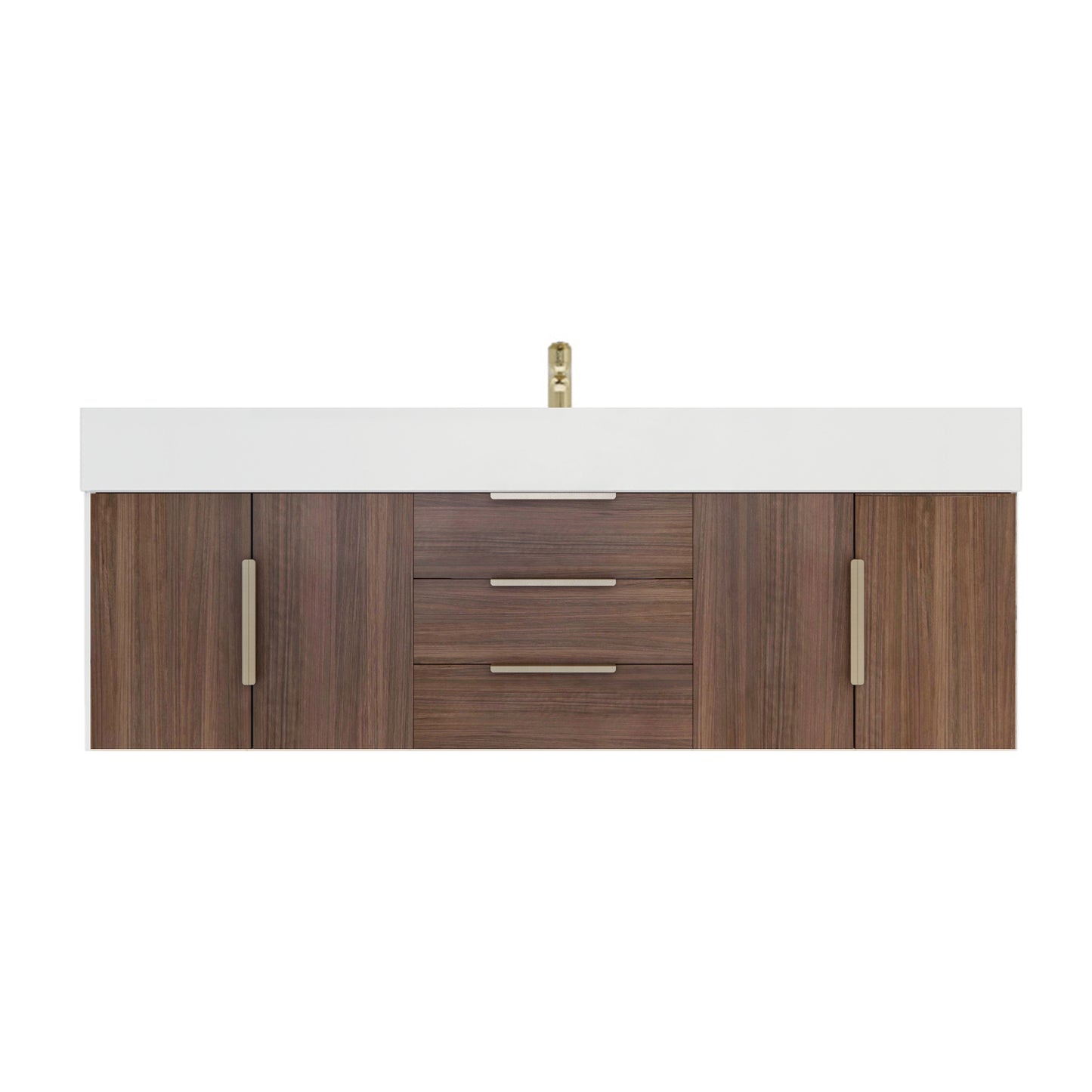 Better Vanity Bethany 24"-48" Floating Bathroom Vanity Reinforced Acrylic Sink Soft Close Doors & Drawers, Fully Assembled