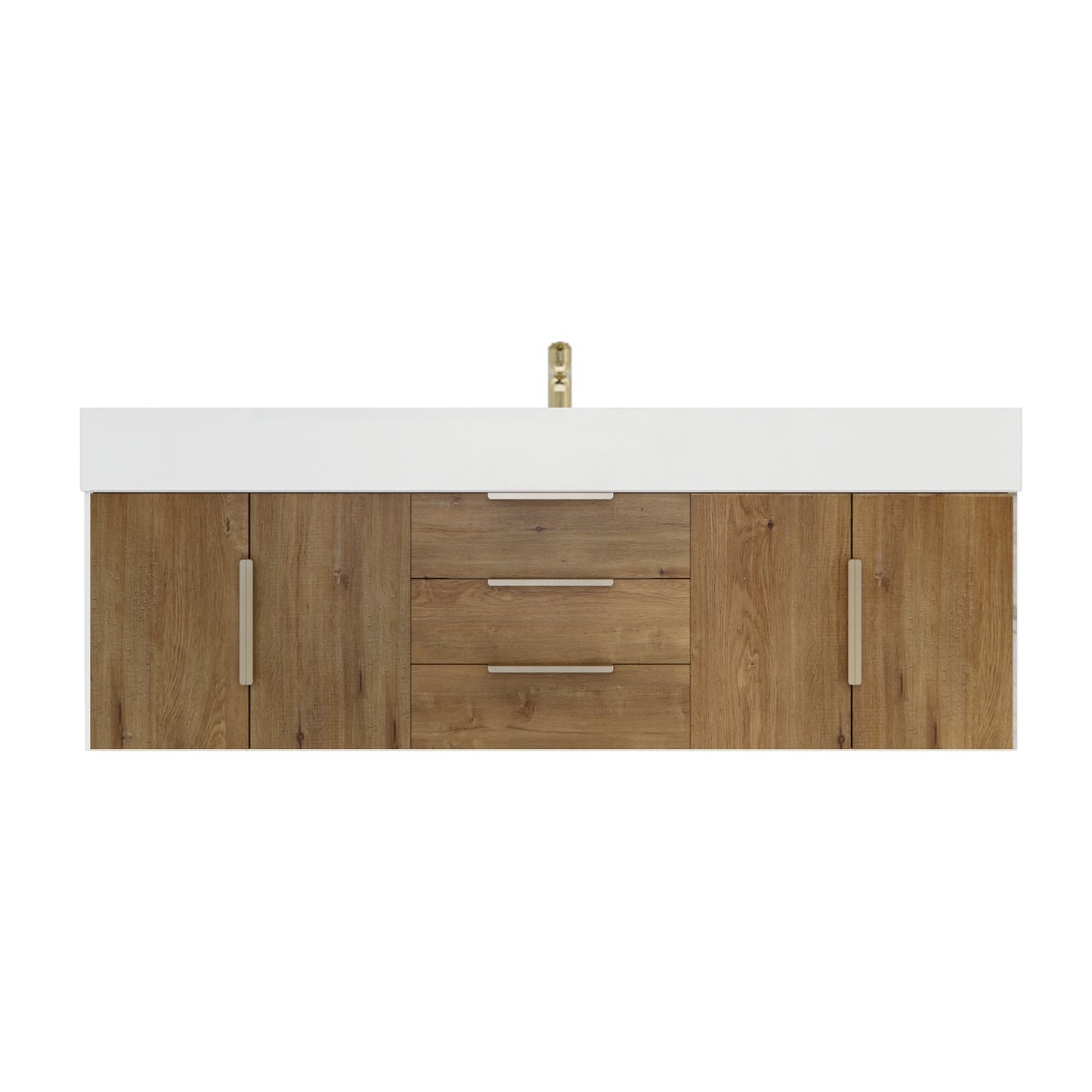 Better Vanity Bethany 24"-48" Floating Bathroom Vanity Reinforced Acrylic Sink Soft Close Doors & Drawers, Fully Assembled