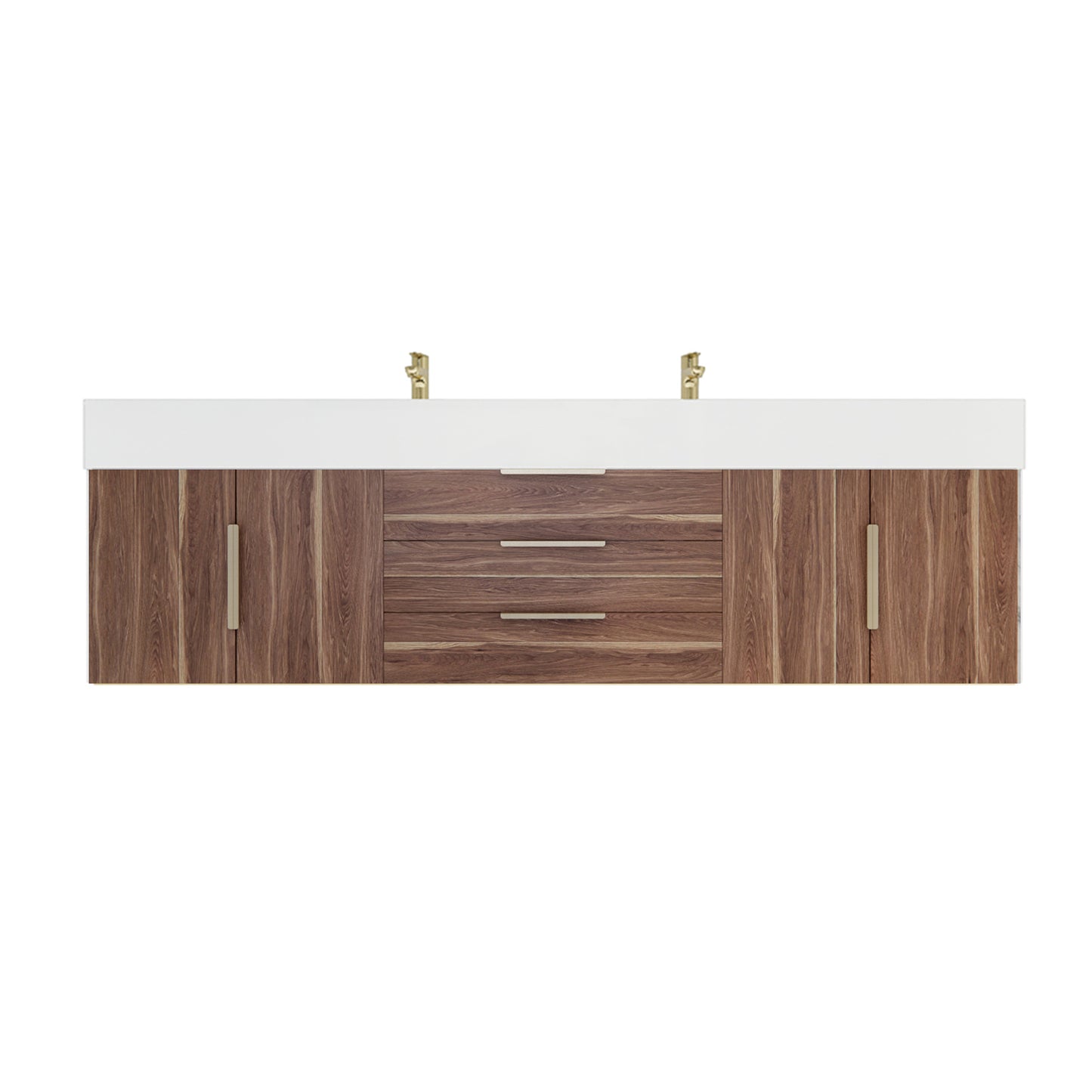 Better Vanity Bethany 24"-48" Floating Bathroom Vanity Reinforced Acrylic Sink Soft Close Doors & Drawers, Fully Assembled
