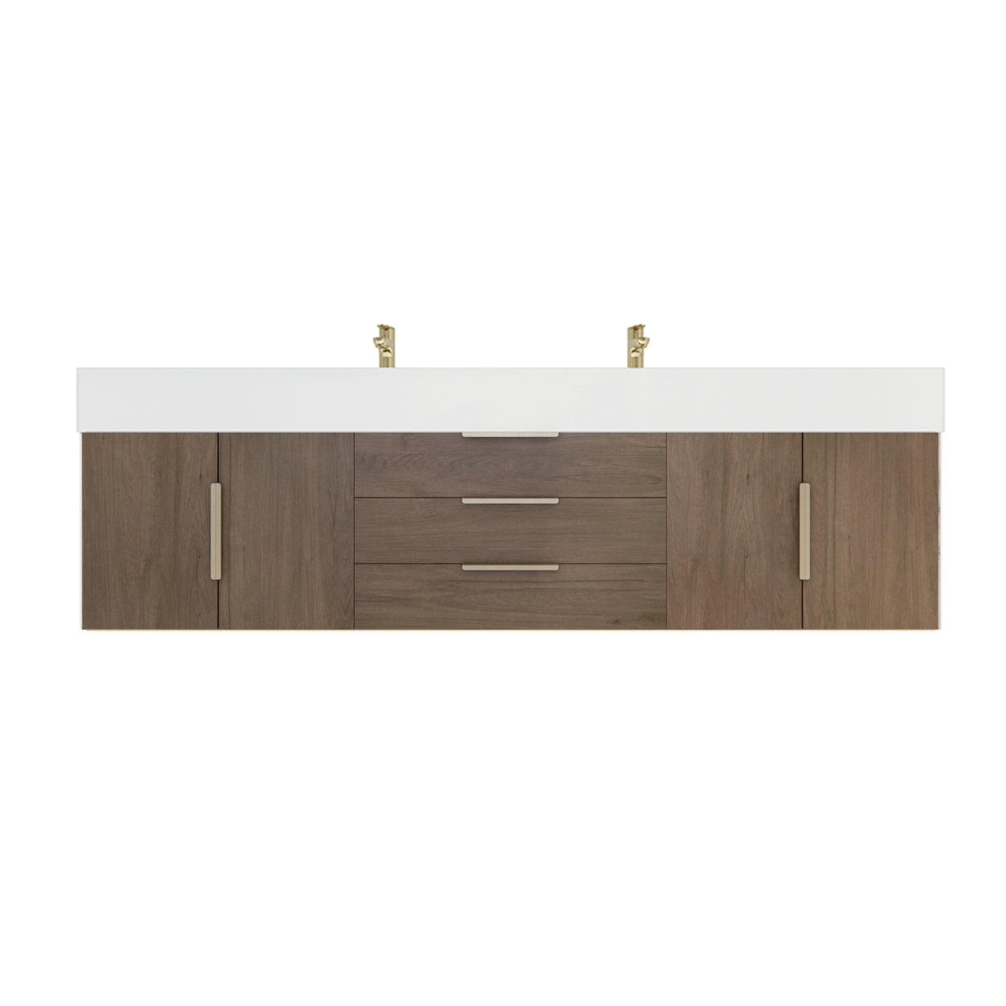 Better Vanity Bethany 24"-48" Floating Bathroom Vanity Reinforced Acrylic Sink Soft Close Doors & Drawers, Fully Assembled