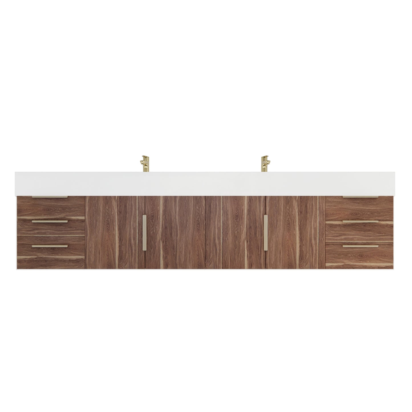 Better Vanity Bethany 24"-48" Floating Bathroom Vanity Reinforced Acrylic Sink Soft Close Doors & Drawers, Fully Assembled