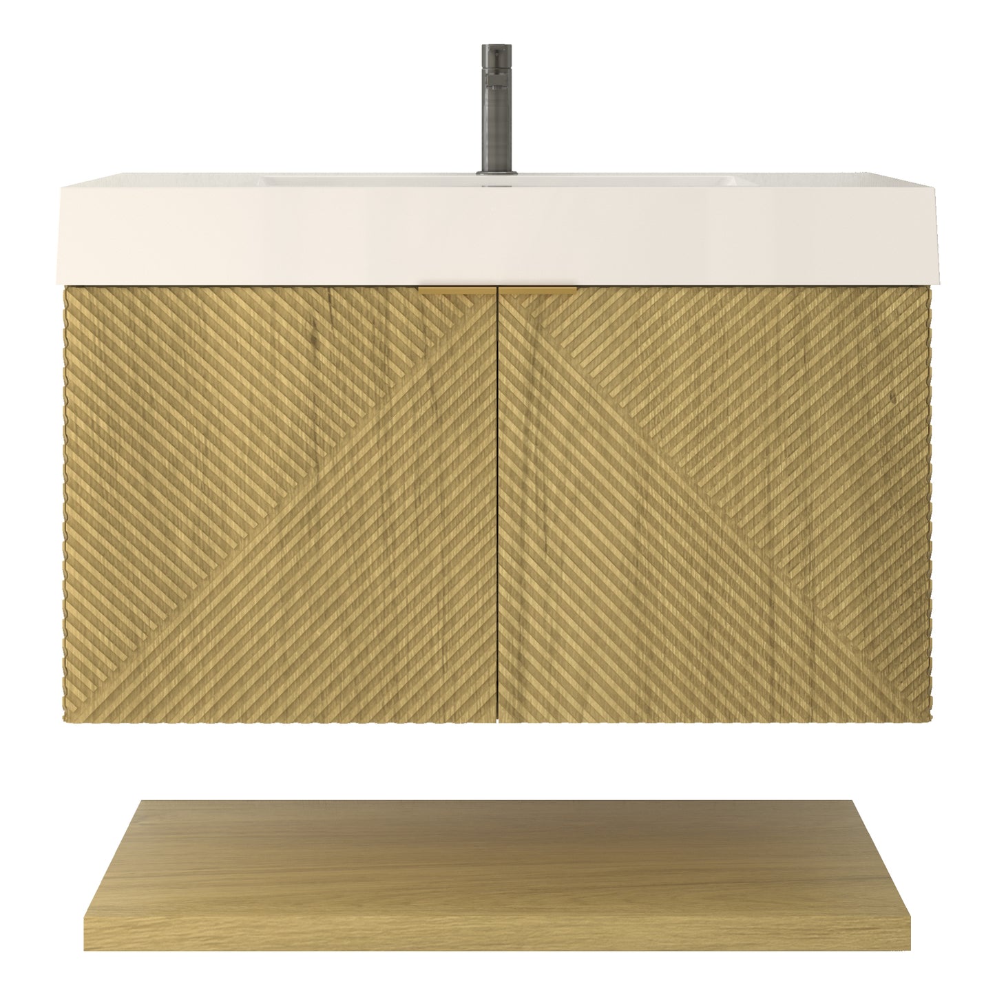 Better Vanity Stella 24"-84“ Floating Bathroom Vanity Reinforced Acrylic Sink Soft Close Doors & Drawers, Fully Assembled