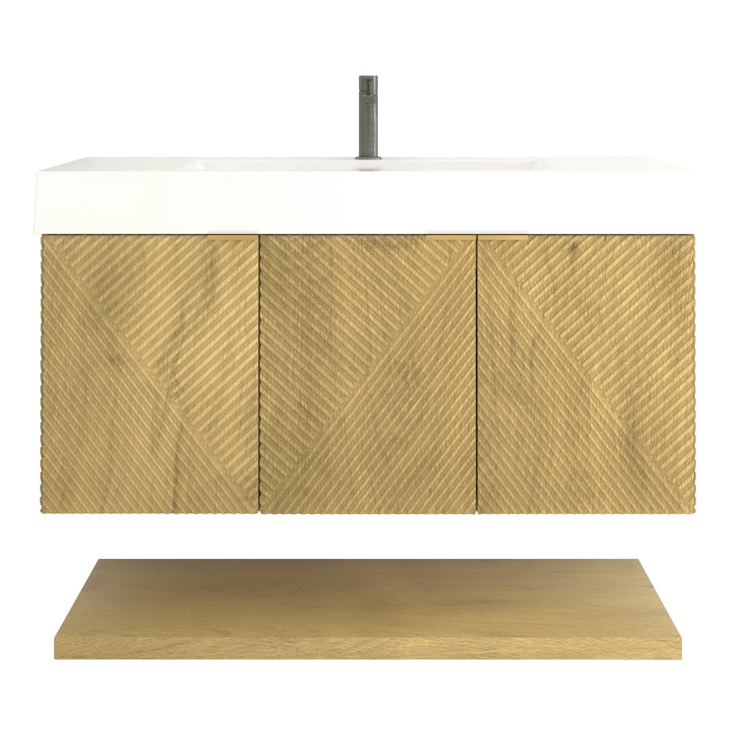 Better Vanity Stella 24"-84“ Floating Bathroom Vanity Reinforced Acrylic Sink Soft Close Doors & Drawers, Fully Assembled