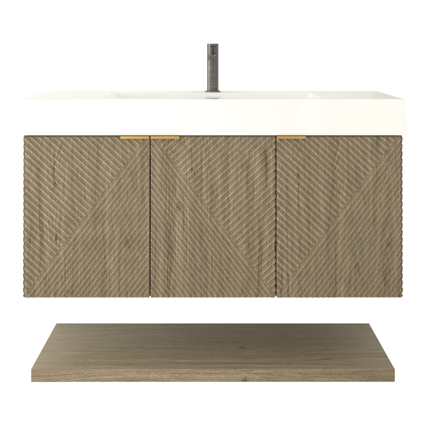 Better Vanity Stella 24"-84“ Floating Bathroom Vanity Reinforced Acrylic Sink Soft Close Doors & Drawers, Fully Assembled
