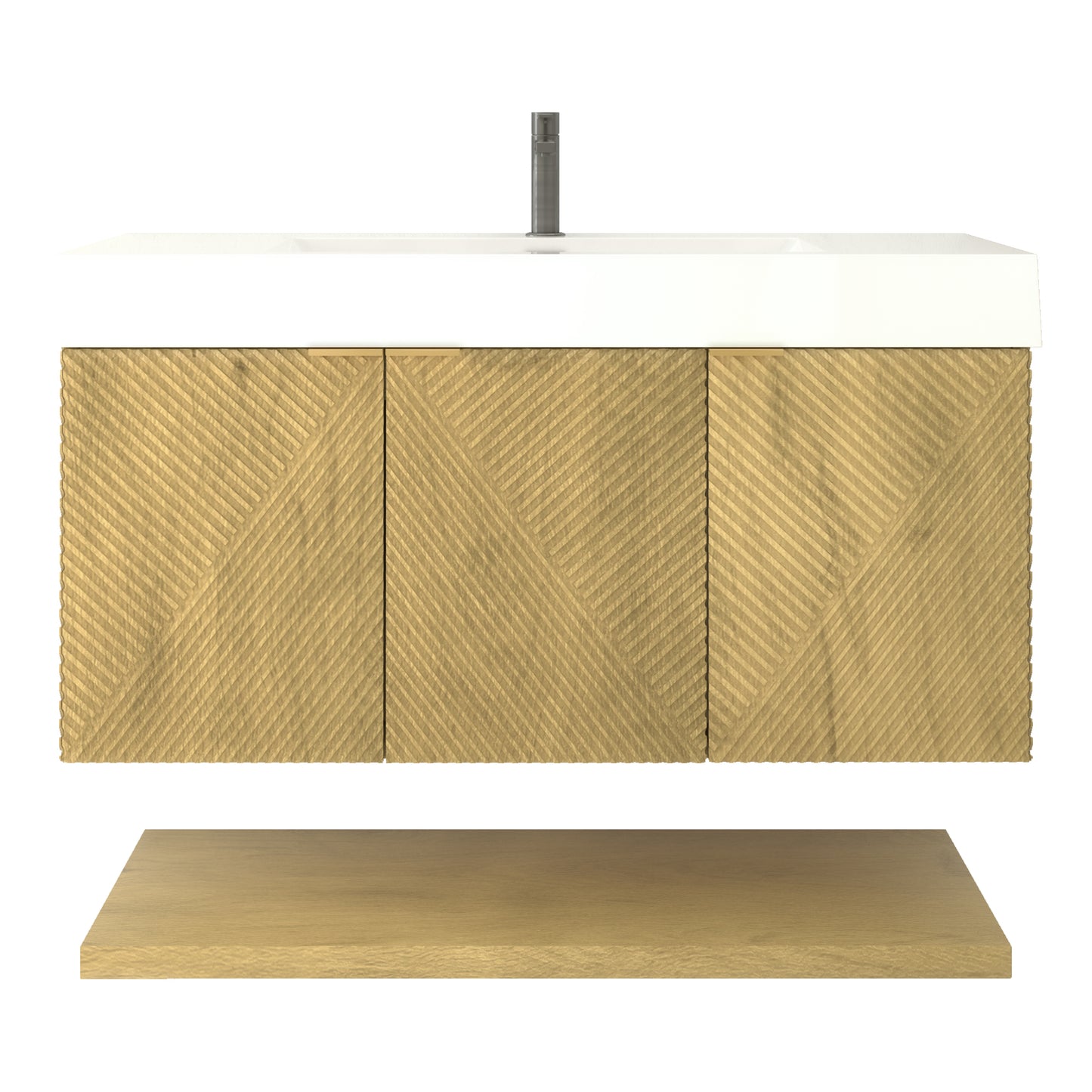 Better Vanity Stella 24"-84“ Floating Bathroom Vanity Reinforced Acrylic Sink Soft Close Doors & Drawers, Fully Assembled