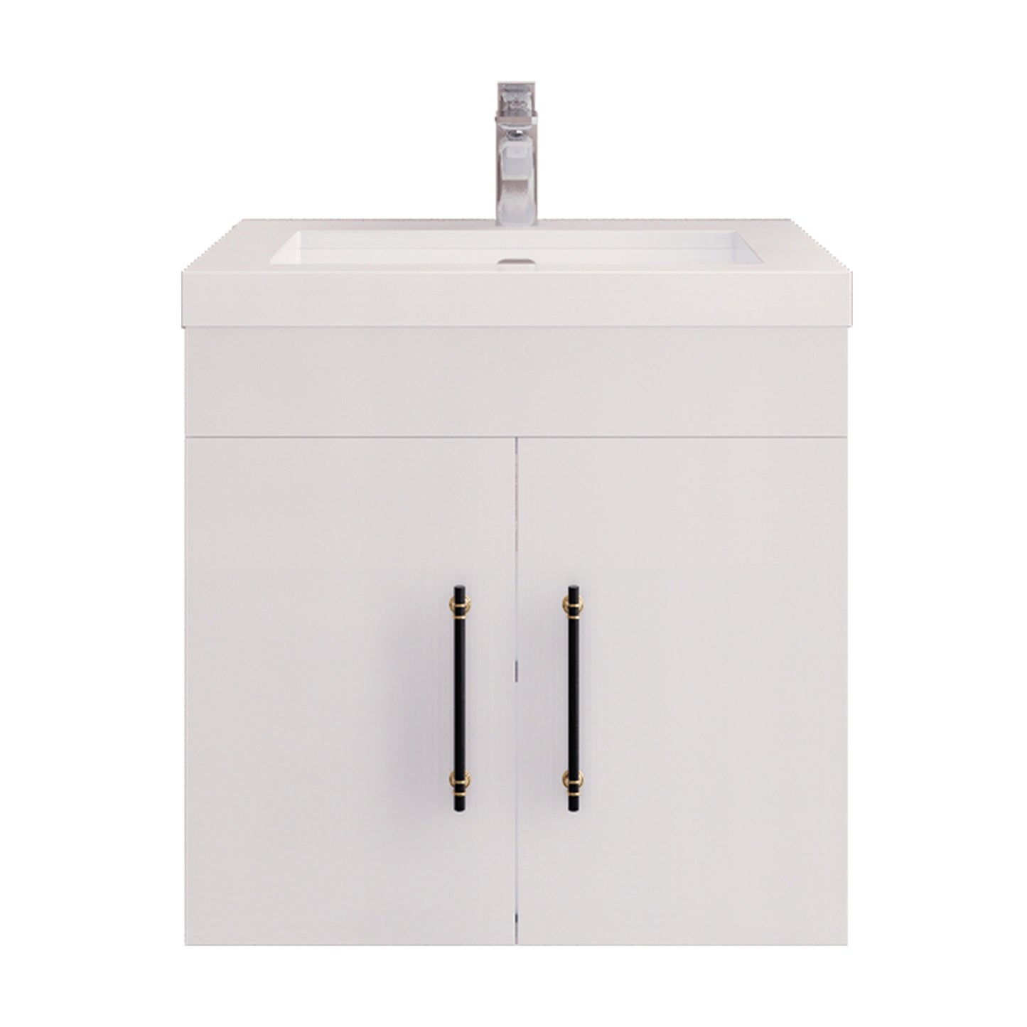 Better Vanity Elsa 24" -48" Wall-Mounted Floating Bathroom Vanity with Reinforced Acrylic Single Sink, Soft-Close Drawers, Fully Assembled
