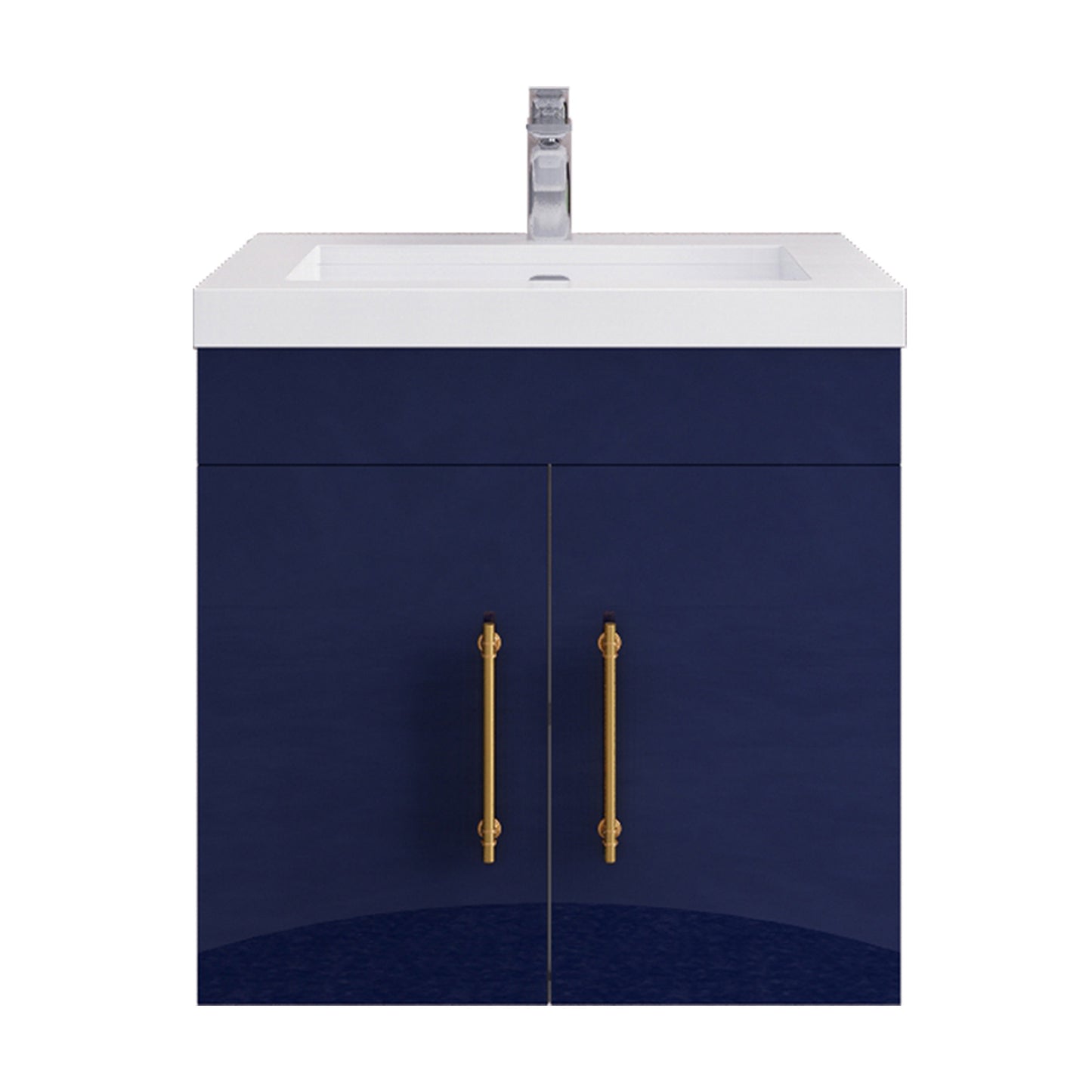 Better Vanity Elsa 24" -48" Wall-Mounted Floating Bathroom Vanity with Reinforced Acrylic Single Sink, Soft-Close Drawers, Fully Assembled