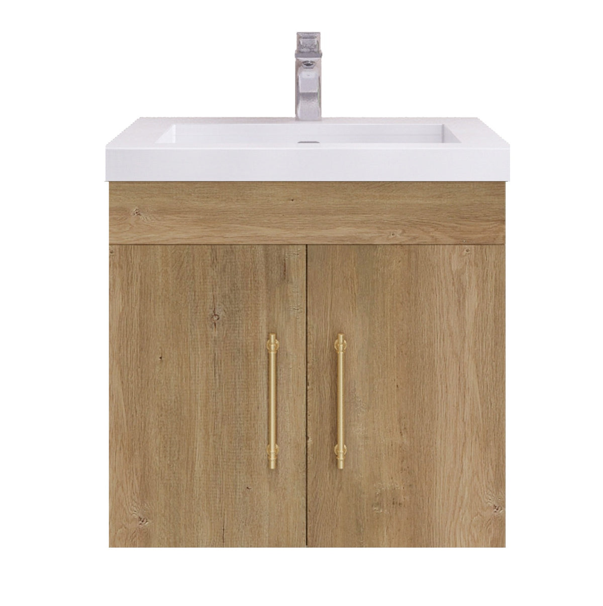 Better Vanity Elsa 24" -48" Wall-Mounted Floating Bathroom Vanity with Reinforced Acrylic Single Sink, Soft-Close Drawers, Fully Assembled