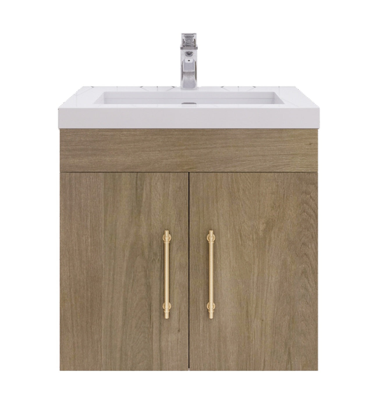 Better Vanity Elsa 24" -48" Wall-Mounted Floating Bathroom Vanity with Reinforced Acrylic Single Sink, Soft-Close Drawers, Fully Assembled