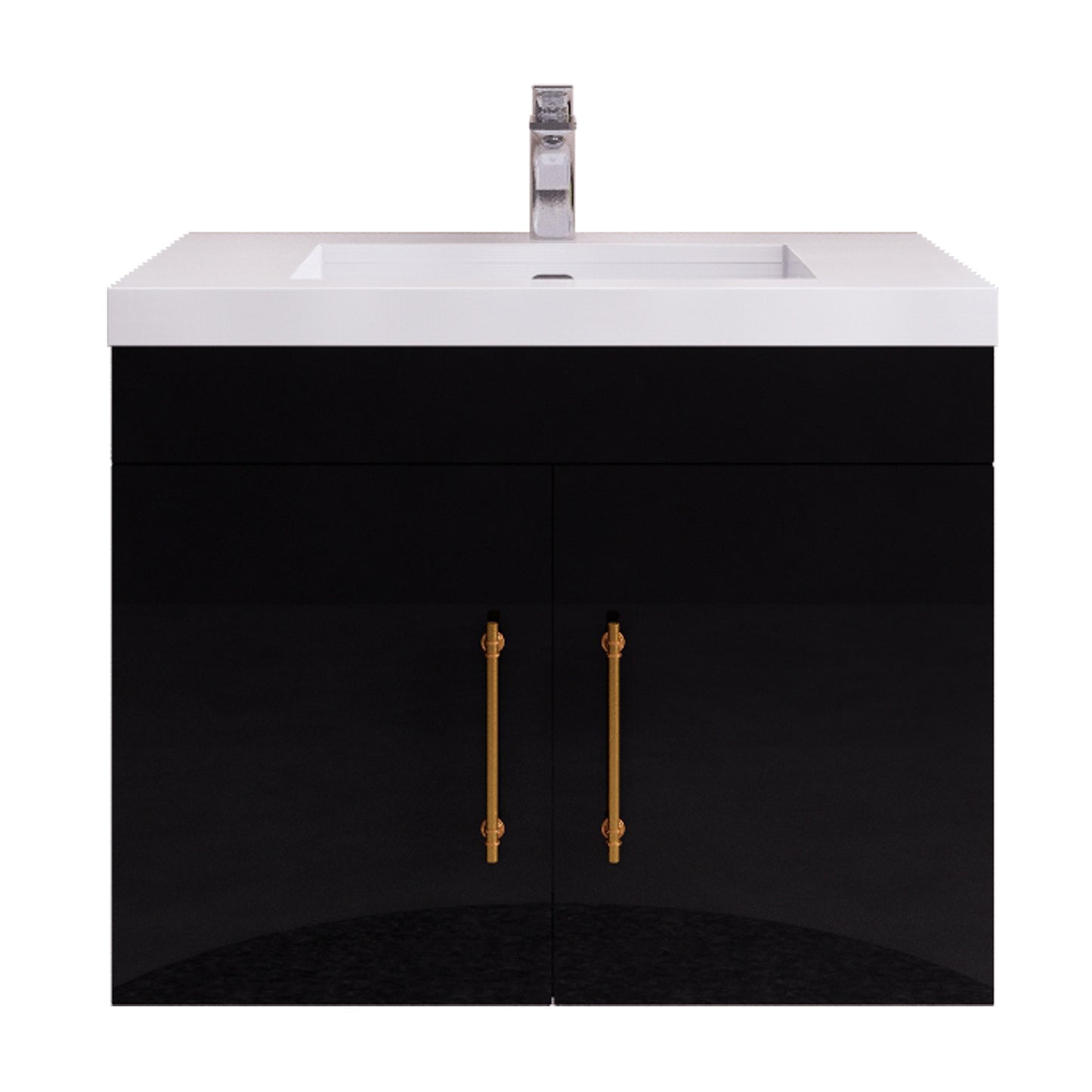 Better Vanity Elsa 24" -48" Wall-Mounted Floating Bathroom Vanity with Reinforced Acrylic Single Sink, Soft-Close Drawers, Fully Assembled