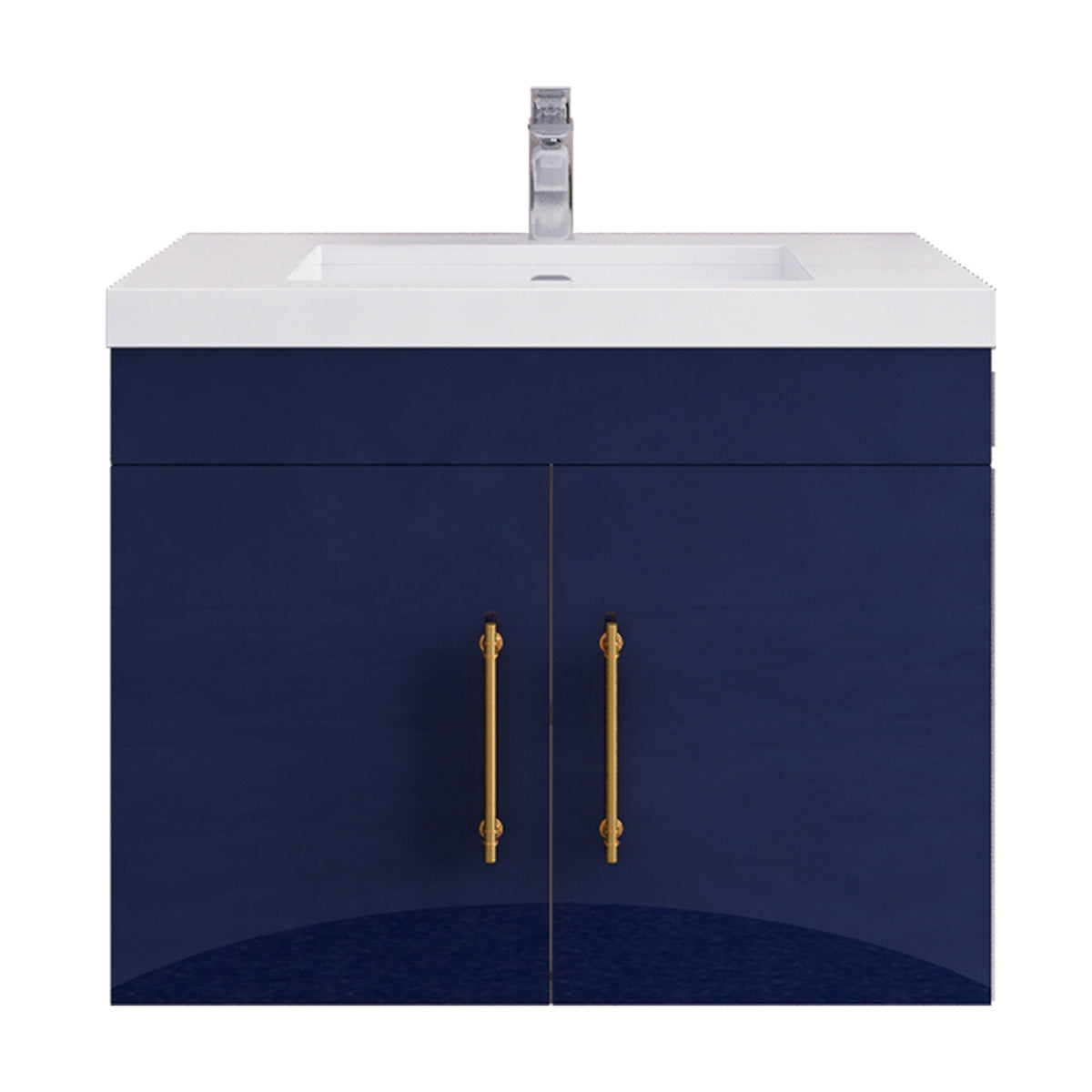 Better Vanity Elsa 24" -48" Wall-Mounted Floating Bathroom Vanity with Reinforced Acrylic Single Sink, Soft-Close Drawers, Fully Assembled