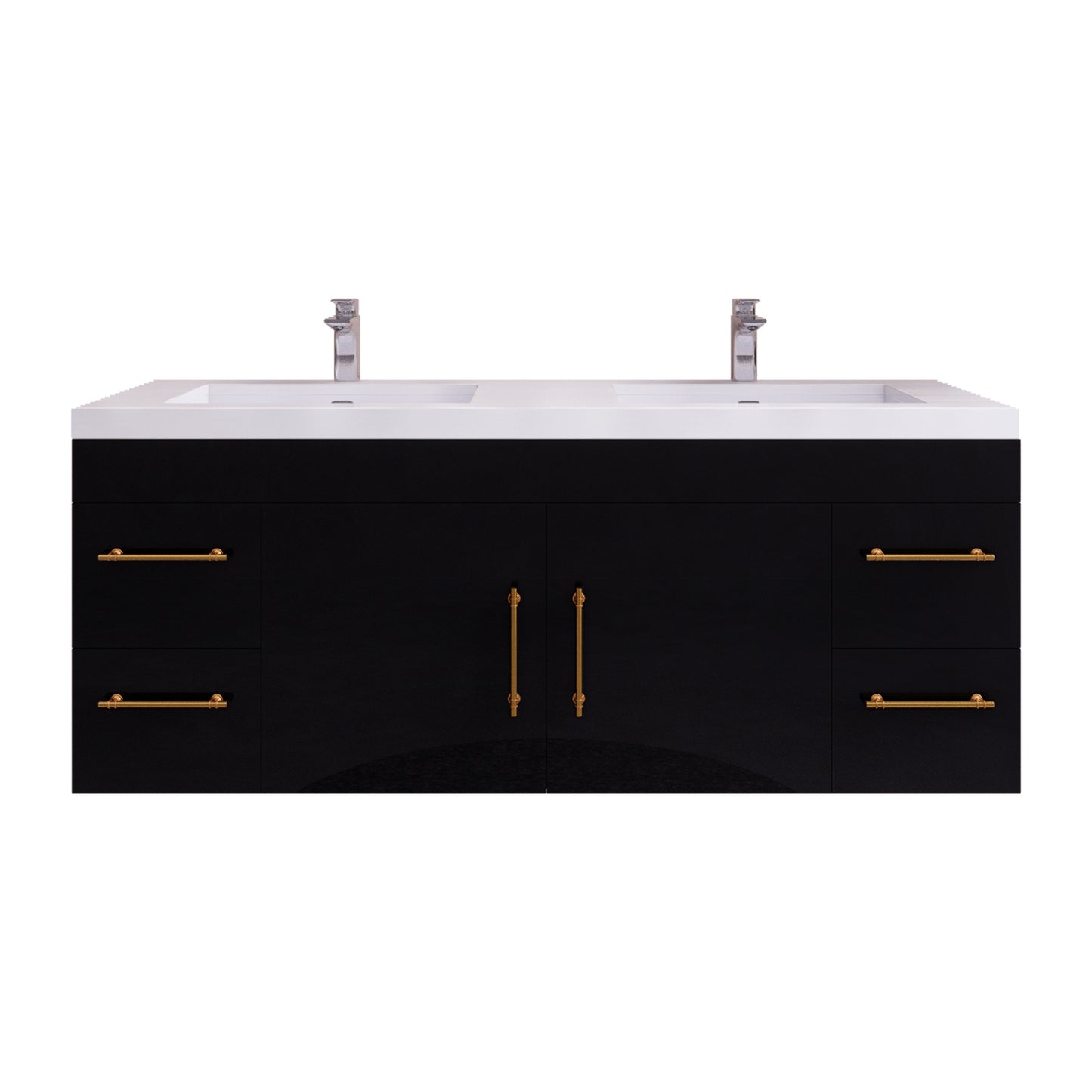 Better Vanity Elsa 24" -48" Wall-Mounted Floating Bathroom Vanity with Reinforced Acrylic Single Sink, Soft-Close Drawers, Fully Assembled