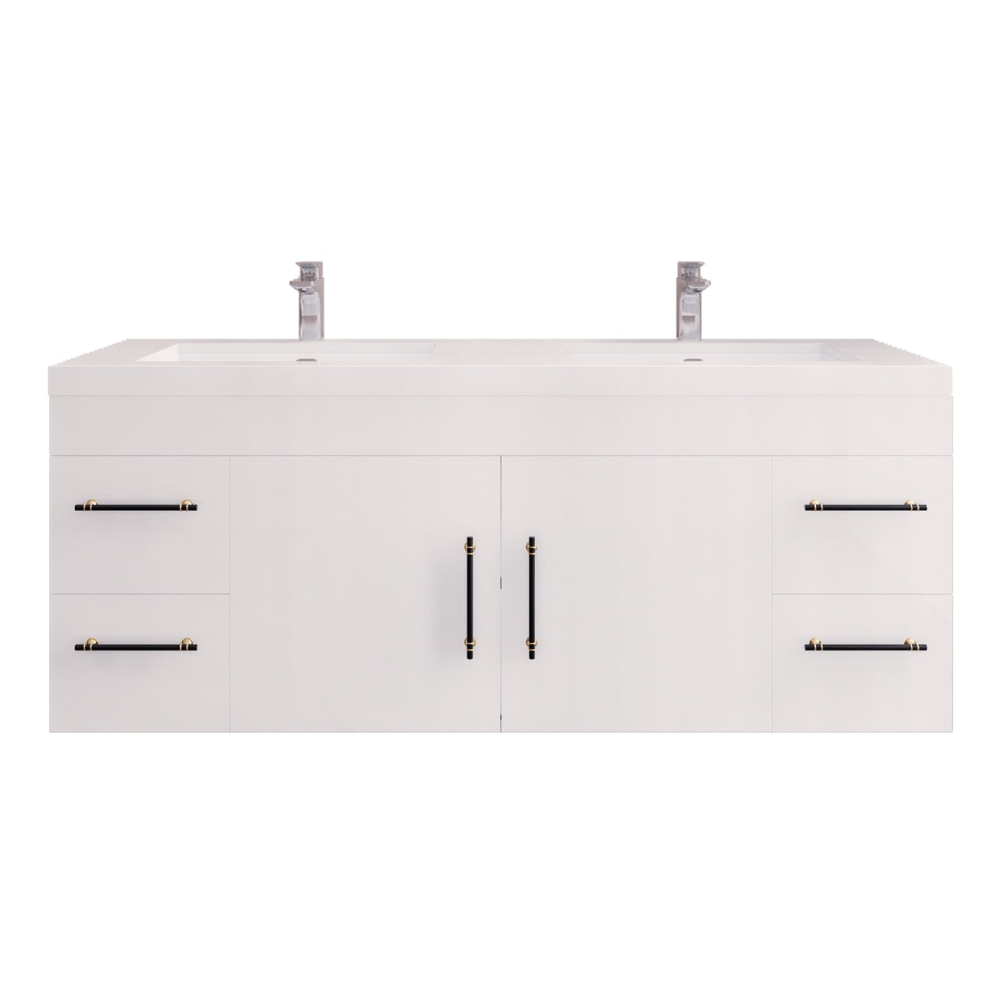 Better Vanity Elsa 24" -48" Wall-Mounted Floating Bathroom Vanity with Reinforced Acrylic Single Sink, Soft-Close Drawers, Fully Assembled