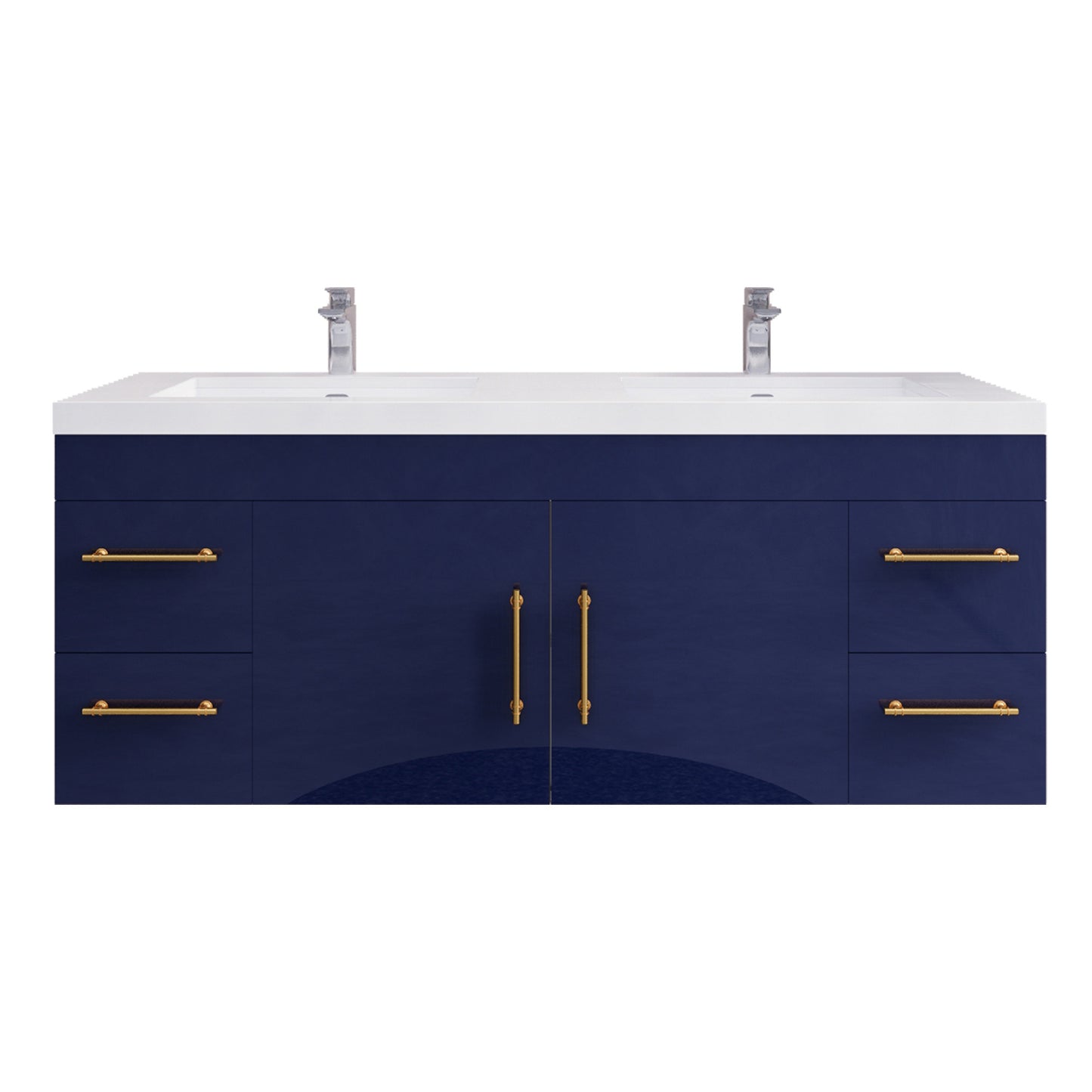 Better Vanity Elsa 24" -48" Wall-Mounted Floating Bathroom Vanity with Reinforced Acrylic Single Sink, Soft-Close Drawers, Fully Assembled