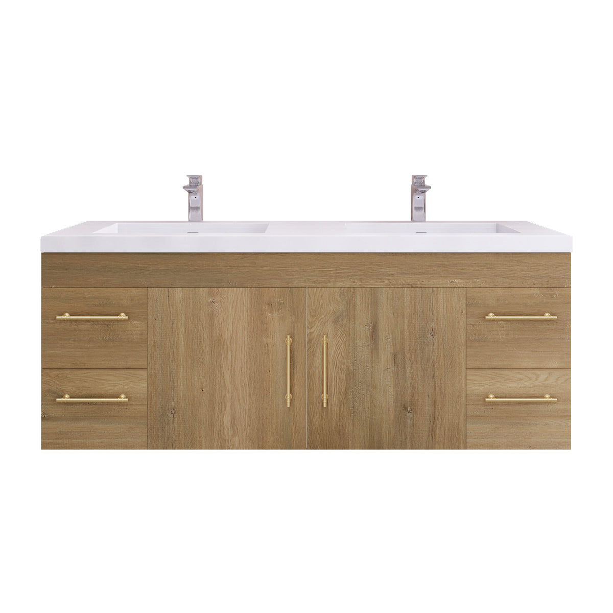 Better Vanity Elsa 24" -48" Wall-Mounted Floating Bathroom Vanity with Reinforced Acrylic Single Sink, Soft-Close Drawers, Fully Assembled